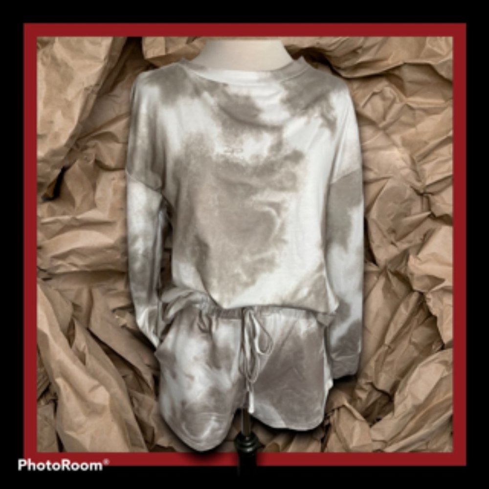 Women's Khaki Tie Dye Loungewear